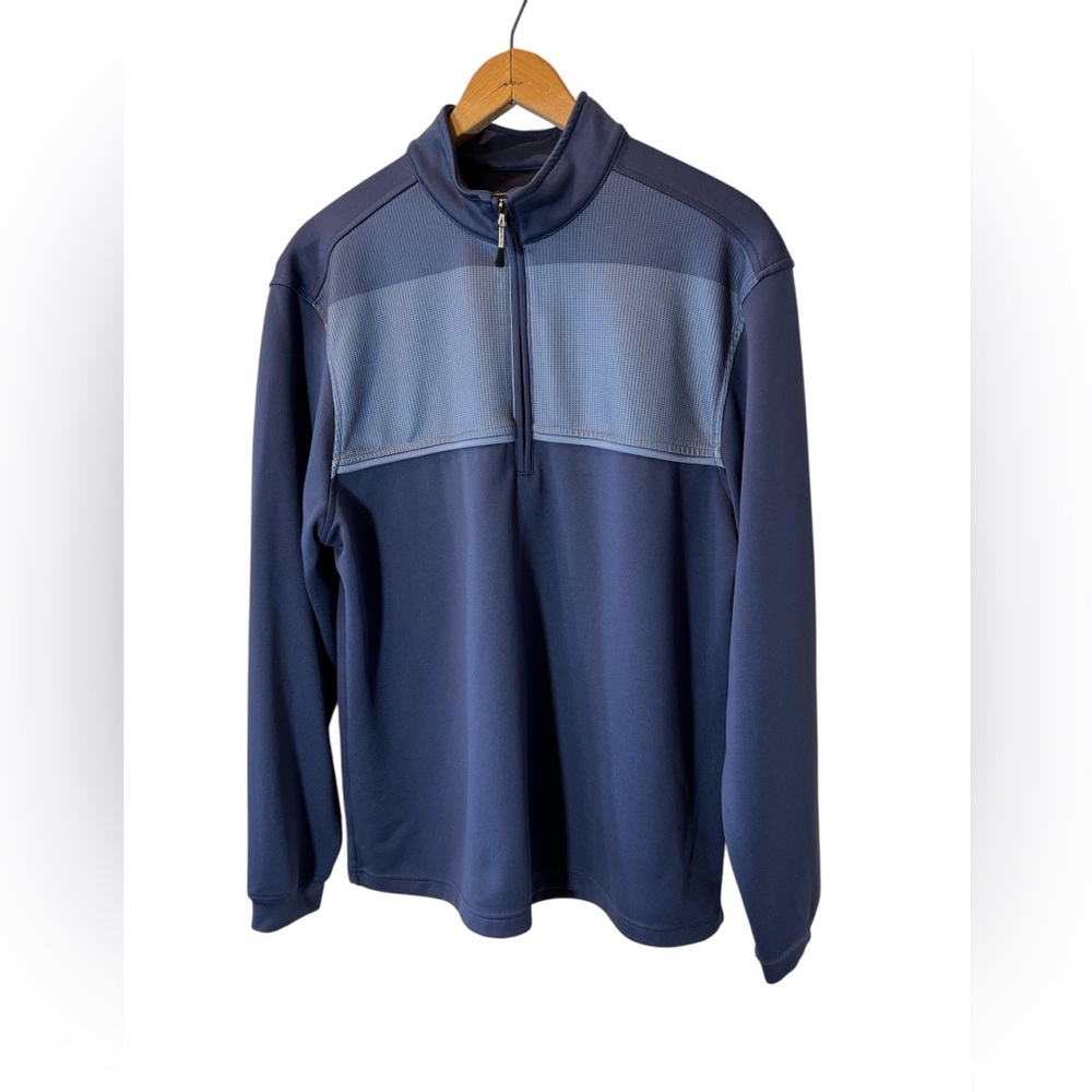 Men's Blue Quarter-Zip Pullover by Bolle - Size Medium
